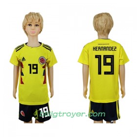 Billige Fotballdrakter Colombia Hernandez 19 Barn VM 2018 Hjemmedraktsett